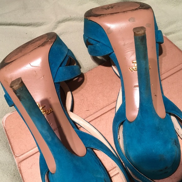 Prada Beautiful Platform High Heels Euro Size 38 / US 7.5 - Picture 5 of 16